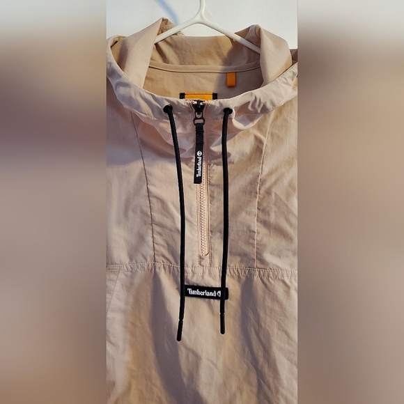 Timberland Water-Repellent Oversized Crop Anorak Jacket • Women's XS • Cream - Picture 2 of 6